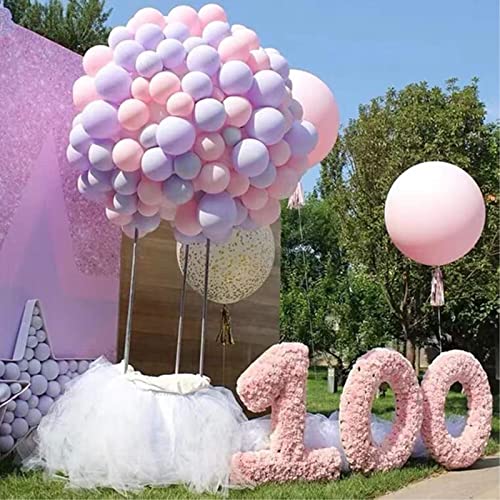 Image of 5 inch Pastel Purple Party Balloons, 100 pcs Mini Macaron Purple Latex Balloons for Birthday Wedding Baby Shower Decorations(Pastel Purple)