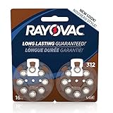 RAYOVAC Size 312 Hearing Aid Batteries, 16-Pack, L312ZA-16ZMB