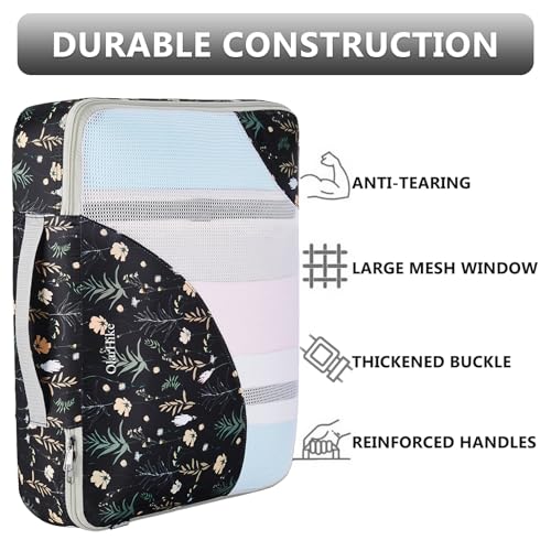 Image of 8 Set Packing Cubes for Travel, Gifts for Women Mom,Anti-Tearing Suitcase Organizer,OlarHike Vacation Essentials & Accessories for Cruise Ship