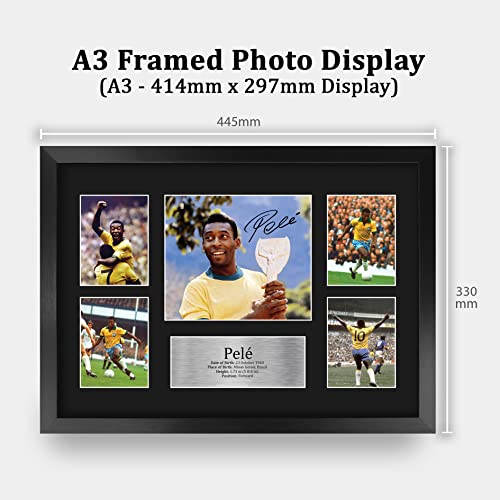 HWC Trading FR A3 Pele Brazil Gifts Printed Signed Autograph Picture for Football Fans and Supporters - A3 Framed - Image 2