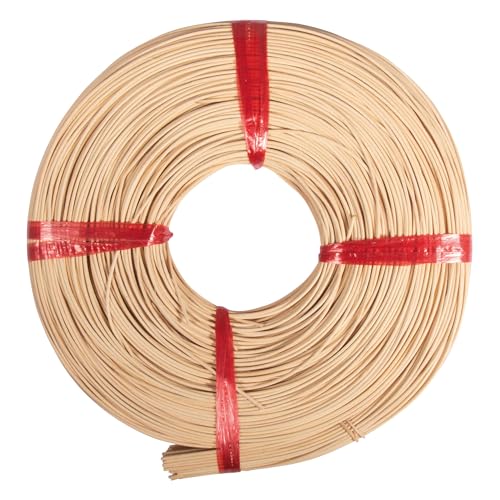 Rayher Hobby 6503100 Peddigrohr 1A Rotbandqualität 2 mm ø Nr.3 Rolle 500 g (ca. 280 m) Flechtrohr Flechtmaterial natur