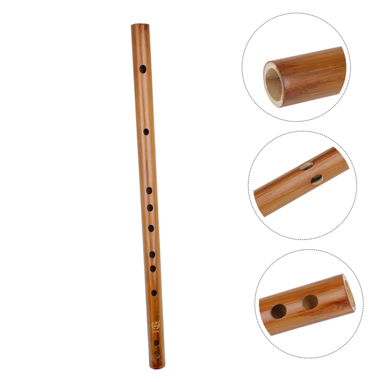 Vaguelly Flûte en Bois Marron Petite Taille Piccolo Pratique Ouverture Fine et Soufflage Facile, Paquet de Rangement en Tissu pour Apprentissage et Musique Traditionnelle