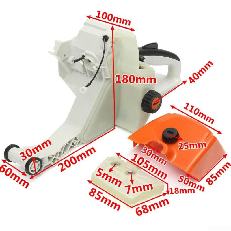 Poignée arrière pour Filtre à air pour Magnum 038 038AV MS380 Pièce de Remplacement