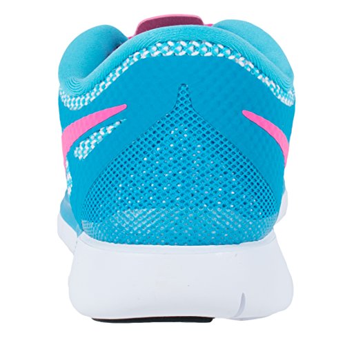 Nike Free 5.0 (Gs) Sz 7Y Girls Running Shoes Blue New In Box3