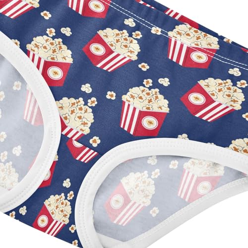 Girls' Underwear Popcorn Cotton Stretch Comfort Toddler Panties4