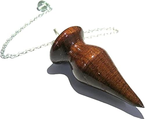 Crystal Miracle - Péndulo de madera hermoso cono de dowser para hombres y mujeres, regalo de energía y bienestar, concentración, Reiki FENG Shui,
