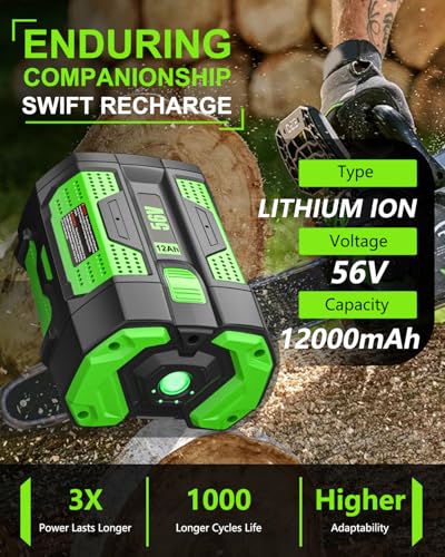 Image of 2Pack 12.0Ah Lithium Replacement for EGO 56V Battery With LED Indicator