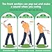 Retractable Golf Swing Trainer Aid, Golf Grip Trainer, Golf Swing Training Arm Band, Warm-up, Right-Handed Golf Club for Indoor Practice, Golf Accessories, Strength & Tempo Training Chipping Hitting