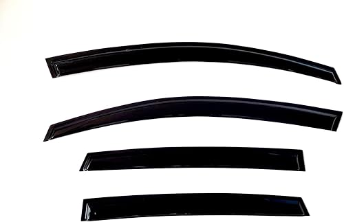 Miniatura 2 de BGGTYRSD Visera lateral para ventana lateral, deflector solar, protector de lluvia, para Toyota RAV4 2019-2023, color negro