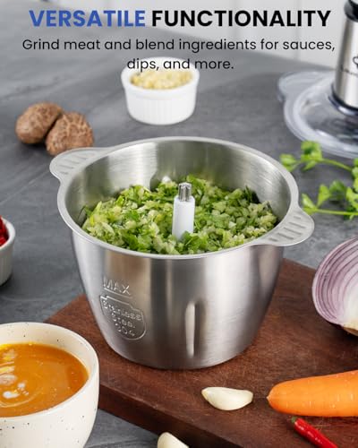 Image of LINKChef Food Processor, 10 Cup Electric Food Chopper, 600W Meat Grinder