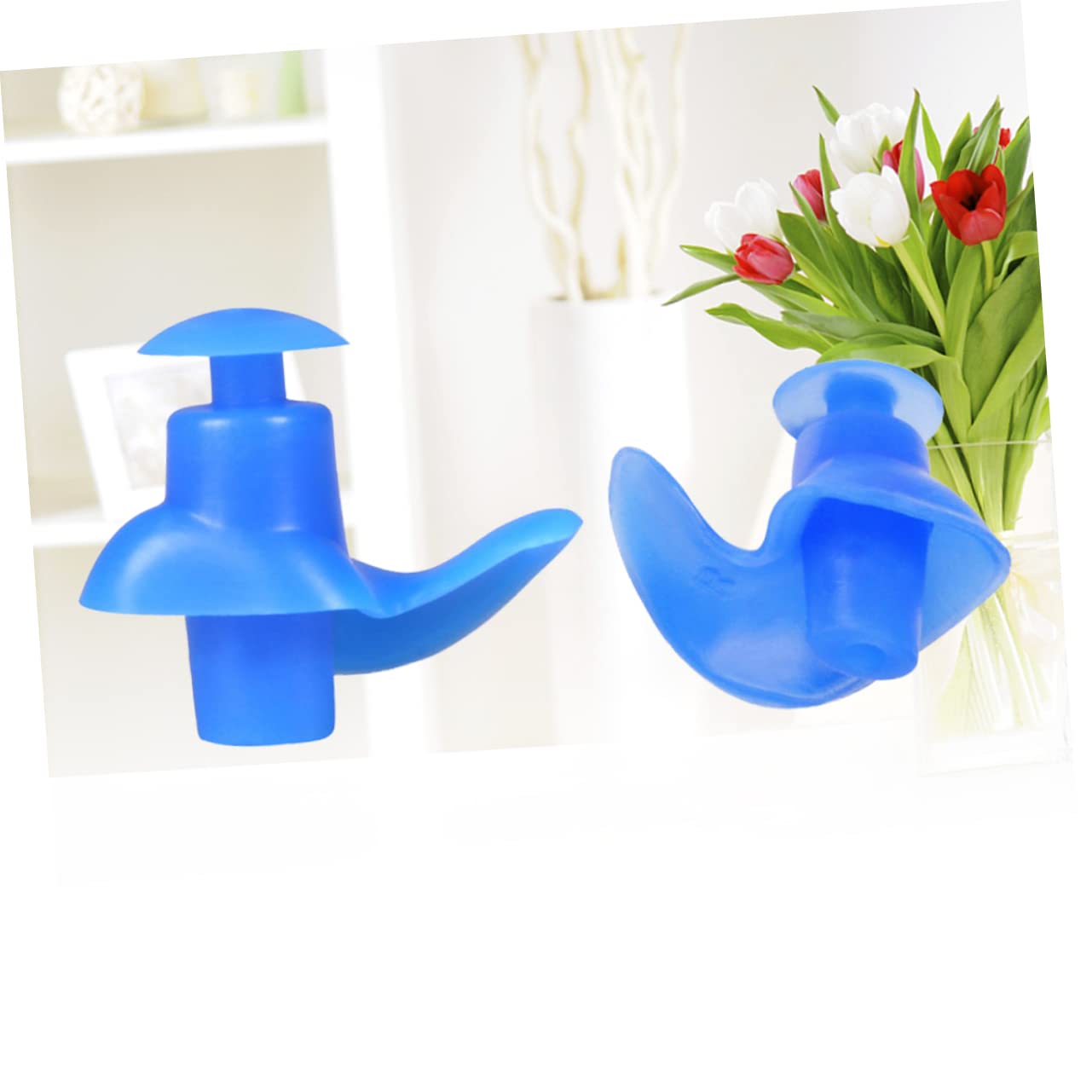 Healvian 15pares Tapones Oídos Impermeables de Silicona Ergonómicos para Natación Cordón Uso Piscina y Actividades Acuáticas
