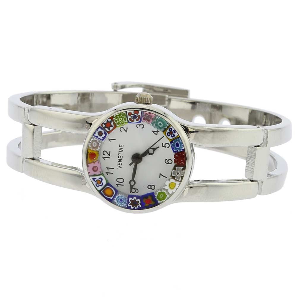 Glass Of Venice Pulsera de metal para mujer con reloj de Murano, Lujoso
