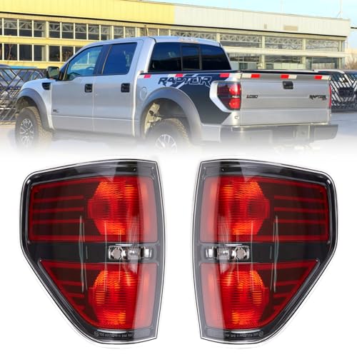 Tykick Tail Lights For Ford F150 2009 2010 2011 2012 2013 2014 Pickup Truck Tail Light Assembly Housing Right Passenger&Left Driver (Black Border) Replaces# BL3Z13404AA FO2819150 BL3Z13405AB FO2818148