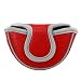 Big Teeth Small Golf Putter Cover Half Mallet Mini Golf Headcover Club Head Protector Magnetic Closure for Scotty Cameron Taylormade Club (Red)