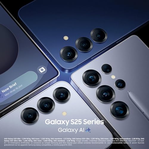 Samsung Galaxy S25 Ultra, Smartphone Android 5G avec Galaxy AI, 512 Go, Chargeur secteur rapide 25W inclus, Smartphone déverrouillé, Bleu Titane, Version FR