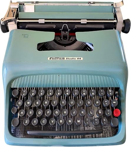 Imagen de Genérico Máquina de Escribir Vintage Oliveti Studio 44 Teclado en Castellano Revisada y Funcional Ideal para Coleccionismo Totalmente Funcional
