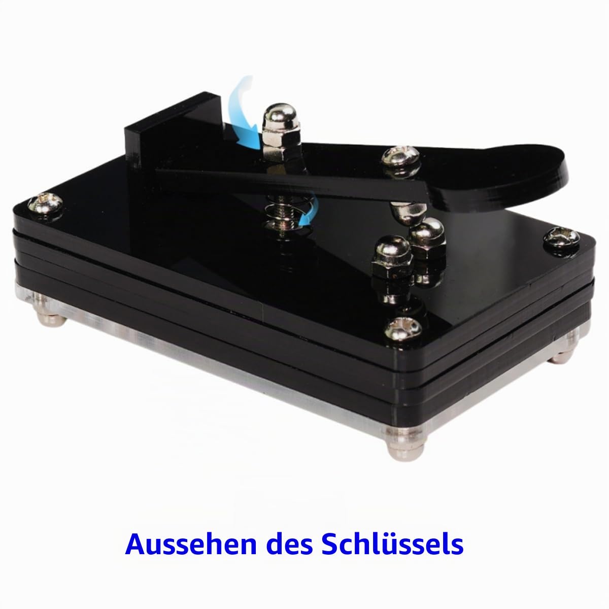 DIY Morse Code Trainer Kit, Telegrafen Taste Lötbausatz, Amateurfunk CW Taster Bausatz Elektronik mit Komponenten, Leiterplatte, Morsecode Sender Löt Bausatz für Erwachsene, Kinder (Zusammengesetzt)