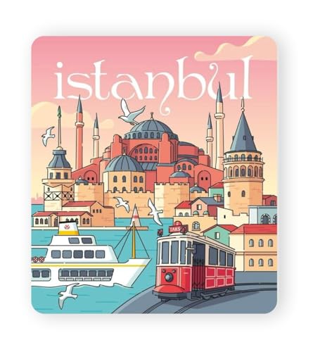 Image of Istanbul Acrylic Fridge Magnet - UV Texture Printed, Stylish Multicolor Magnet for Fridge, Wardrobe & Metal Surfaces, Pack of 1 (Istanbul)