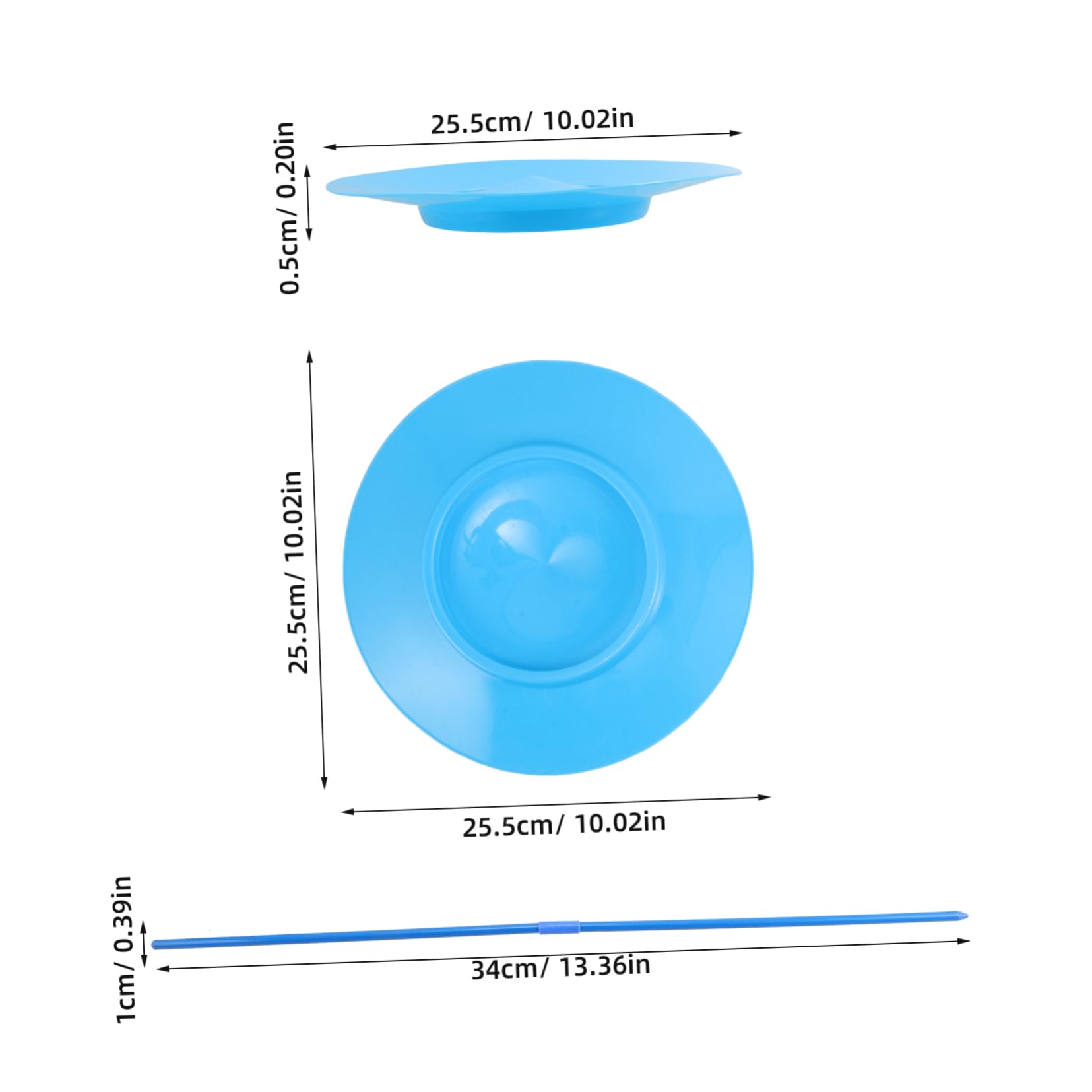 VICASKY Juggling Plates for Boys and Girls Adults 2pcs Juggling Set Sticks Circus Performance Toys for Beginners