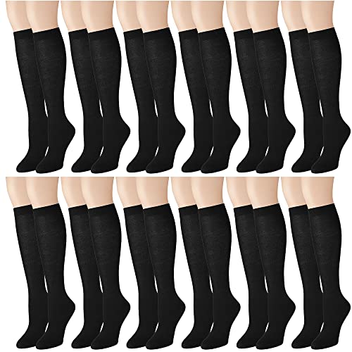Falari 12 Pairs Women Knee High Socks Over the Calf Trouser Socks