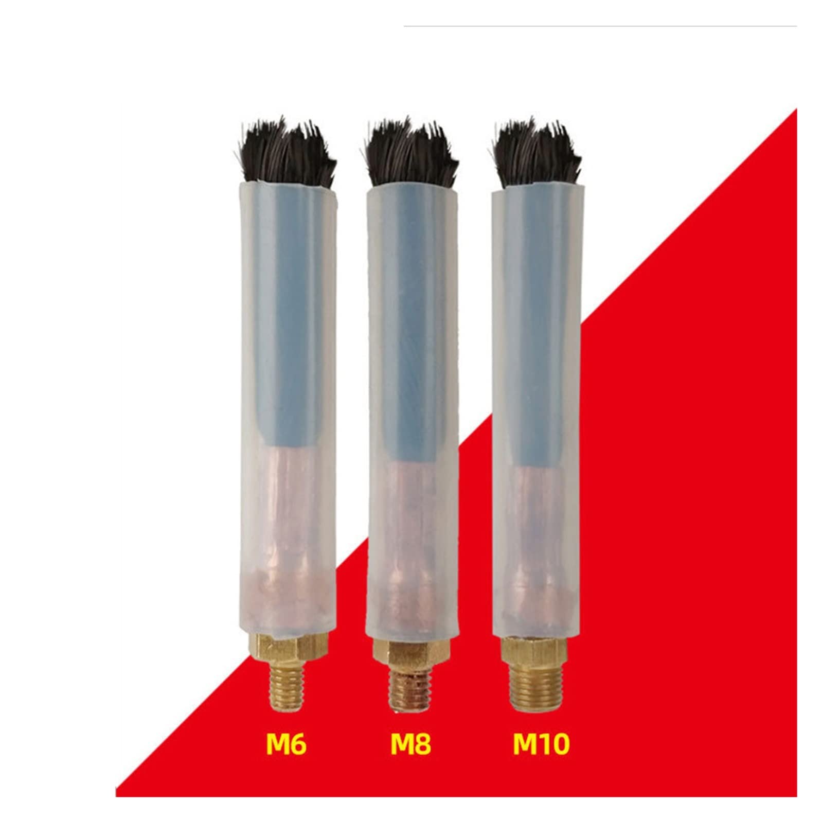 Spazzole di saldatura for cordone Pulizia dei giunti Lucidatura Pulitrice for saldature M6/M8/M10(M6,5pcs)