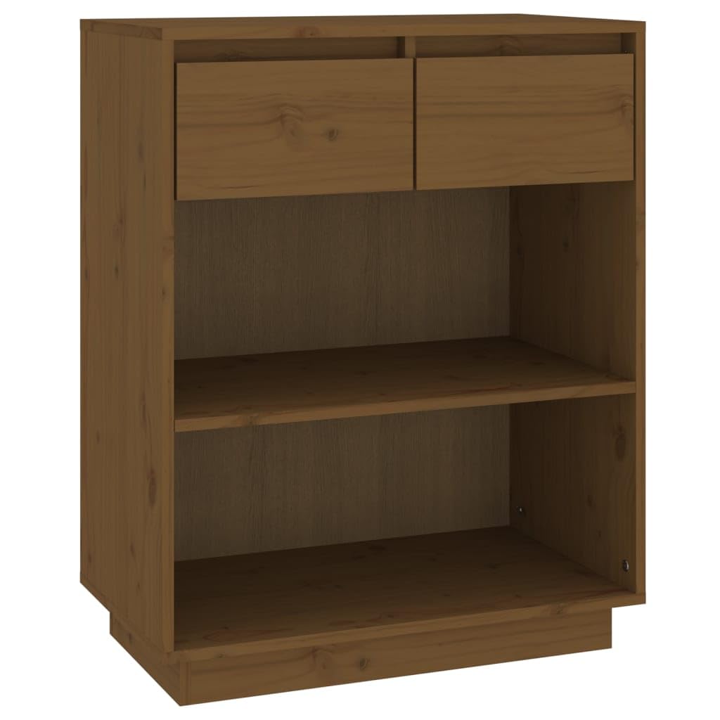 vidaXL Mobile Consolle 60x34x75 cm in Legno Massello di Pino