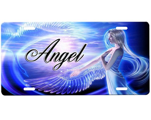 onestopairbrushshop Angel License Plate onestopairbrushshop Angel License Plate