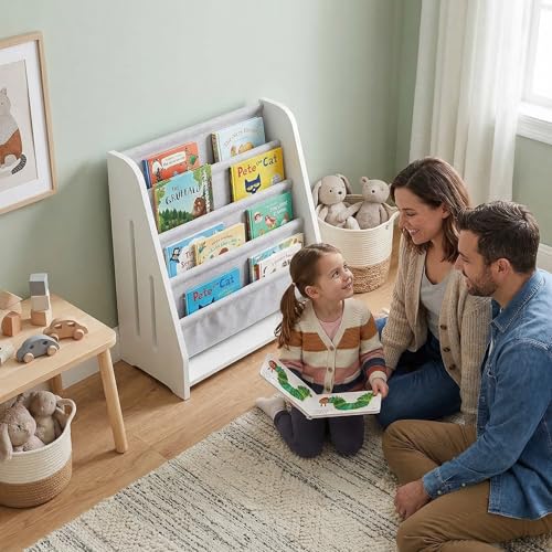 Image of Wood Kids Bookshelf,SnowfallWhite