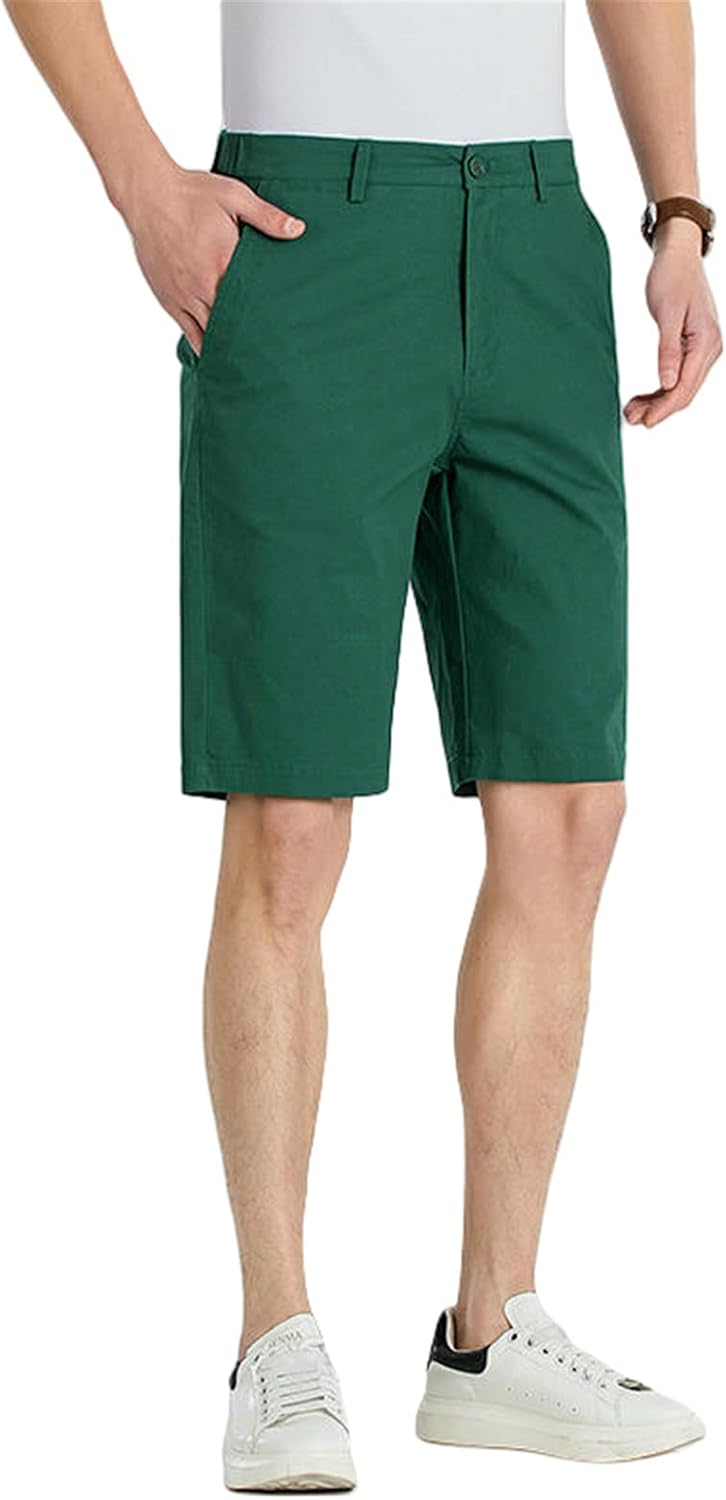 Men's Summer Loose Casual Breathable Cotton Five-Pocket Workwear Mountaineering Sport Shorts