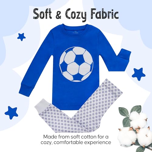 2-Piece Boys Pajamas - 100% Cotton Fleece, Kids & Toddler Pajamas - Tag-Free Boys Pjs - (12M - 8Y) Pajamas for Boys2