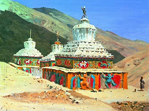 Impression sur toile Ladakh Vereshchagin, tableau haute qualité décoration murale 60x90