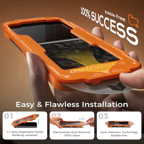 NeverBreak 9H+ Hardness for iPhone 15 Screen Protector 12FT Military Grade Protection (Scratch, Shatter, Drop Resistance) 15 Tempered Glass Full Edge Coverage Case Friendly 6.1" 2 Pack - Image 6