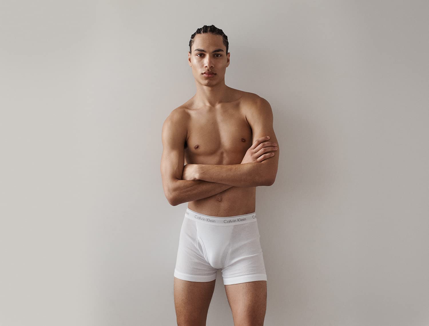 Calvin Klein Męskie bokserki bawełniane Classics 3-pak, 3 Biały, M