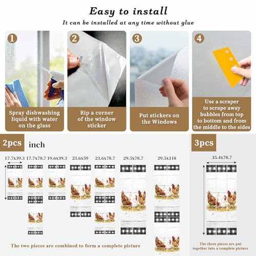 Vinilo Protector de Privacidad para Ventanas Frosted 19.6 x 39.3 pulgadas miniatura 6