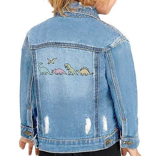 Cute Dinosaurs Toddler Denim Jacket - Boy Gift - Dinosaur Fan Boy Gift