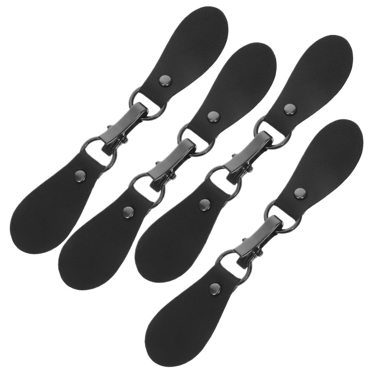 Leather Tab Closure Clip 15pcs Button Metal Hook Clasps for Cardigan Sweater Coat Windbreaker Jacket for Poncho Cape