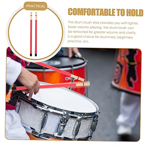 Baquetas para percusión 40.5 cm color rojo par miniatura 6