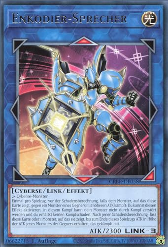 Enkodier-Sprecher (V.1) CRBR-DE058 Rare Deutsch Boosterfrisch 1. Auflage - Crossover Breakers - mit ReCollectibles-Versandschutz - für Yu-Gi-Oh!