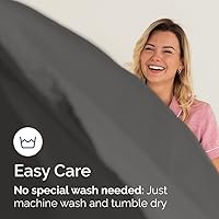 Vista 49 de King Fitted Bed Sheet - Bottom Single Fitted Sheet Only - Ultra-Soft Hotel Luxury Bedding w/ 8-16 Inch Deep Pockets - Breathable, Cooling & Wrinkle