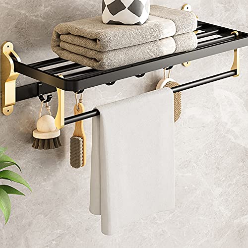 Accesorios de baño de aluminio anodizado con estantes premium set de 4 8