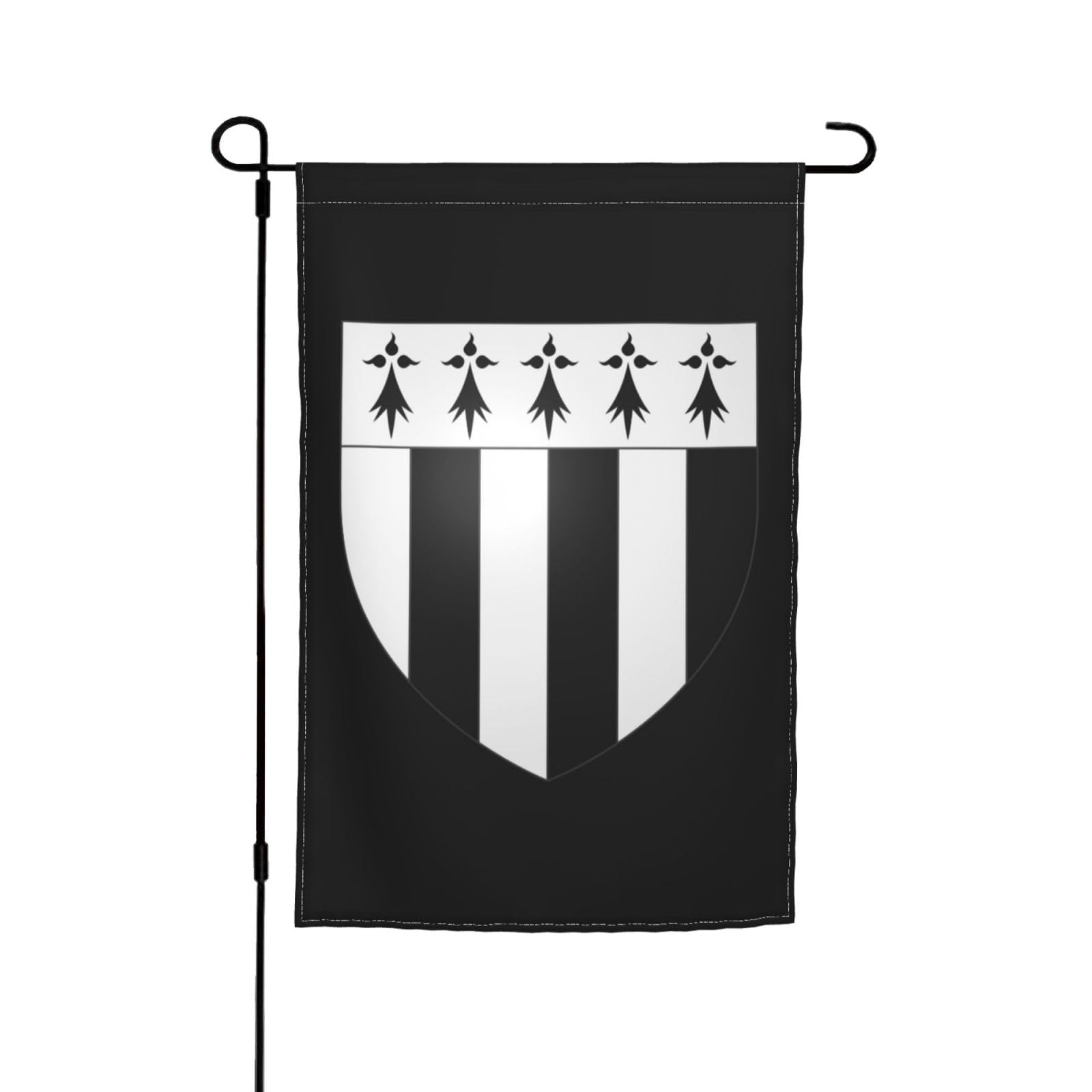 JDNVRWQDouble Sided Blason Ville Fr Rennes (Ille-Et-Vilaine) Garden Flag 12x18 Inch Yard Flag Outdoor Home Decorative Banner Welcome Flags