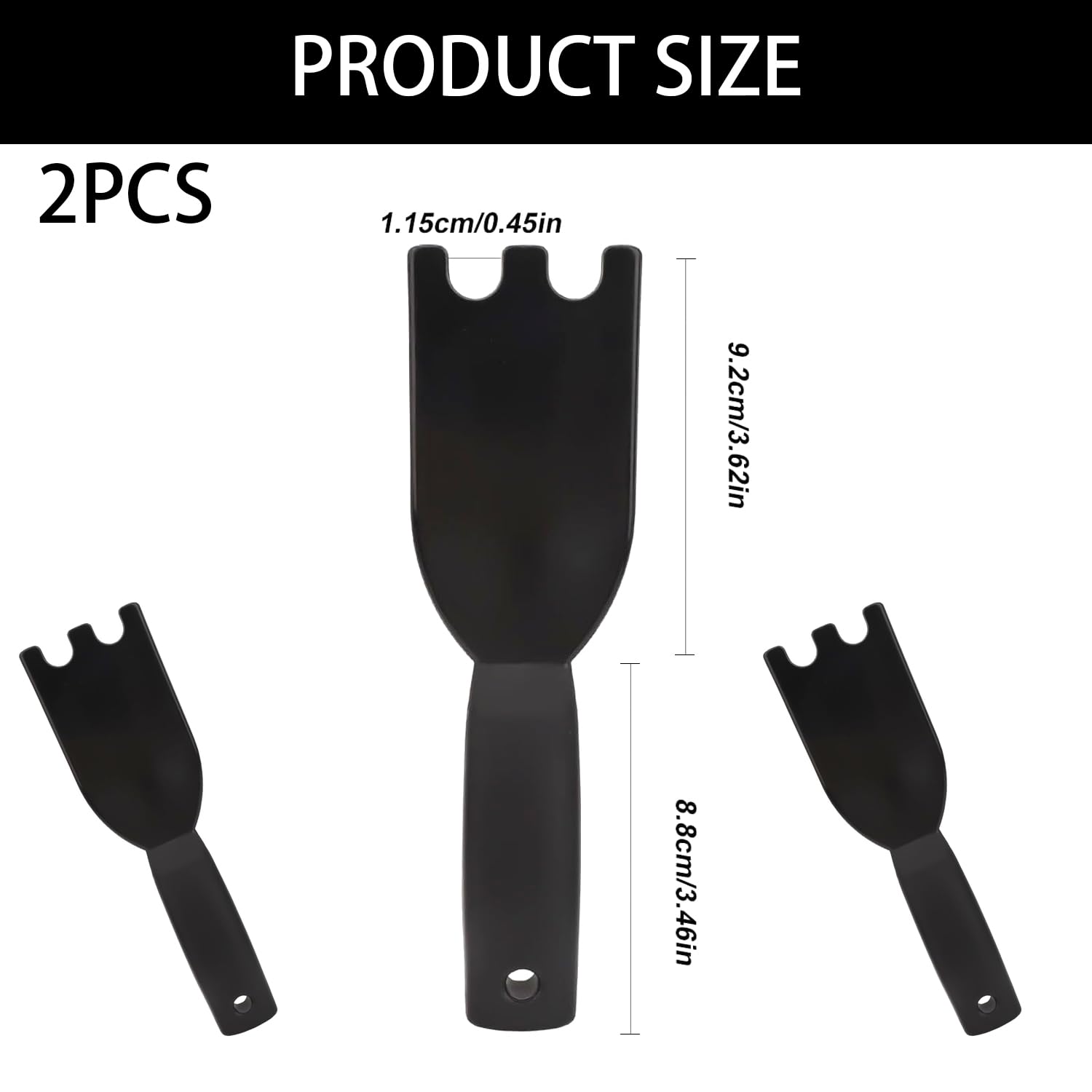 VNIDJGB 2 Pcs Pack Grill Scraper,Comfortable Grip Nylon Spatula,Heat-Resistant Grill Spatula,Household Grills Cleaning Brush,Easy Cleaner Tool for Indoor and Most Other Grills with Grooves - Image 2