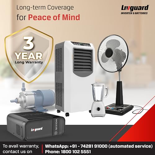 Image of Livguard LG1950i |Square Wave Inverter for Home, Office and Small Shops |1650VA /24V Inverter with Smart Artificial Intelligence|Supports 2 Batteries |Free Installation|Best in Class 3 Years Warranty