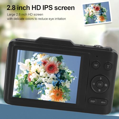 Cámara digital 4K 48MP con pantalla de 2.8 pulgadas y zoom 16x negra miniatura 5
