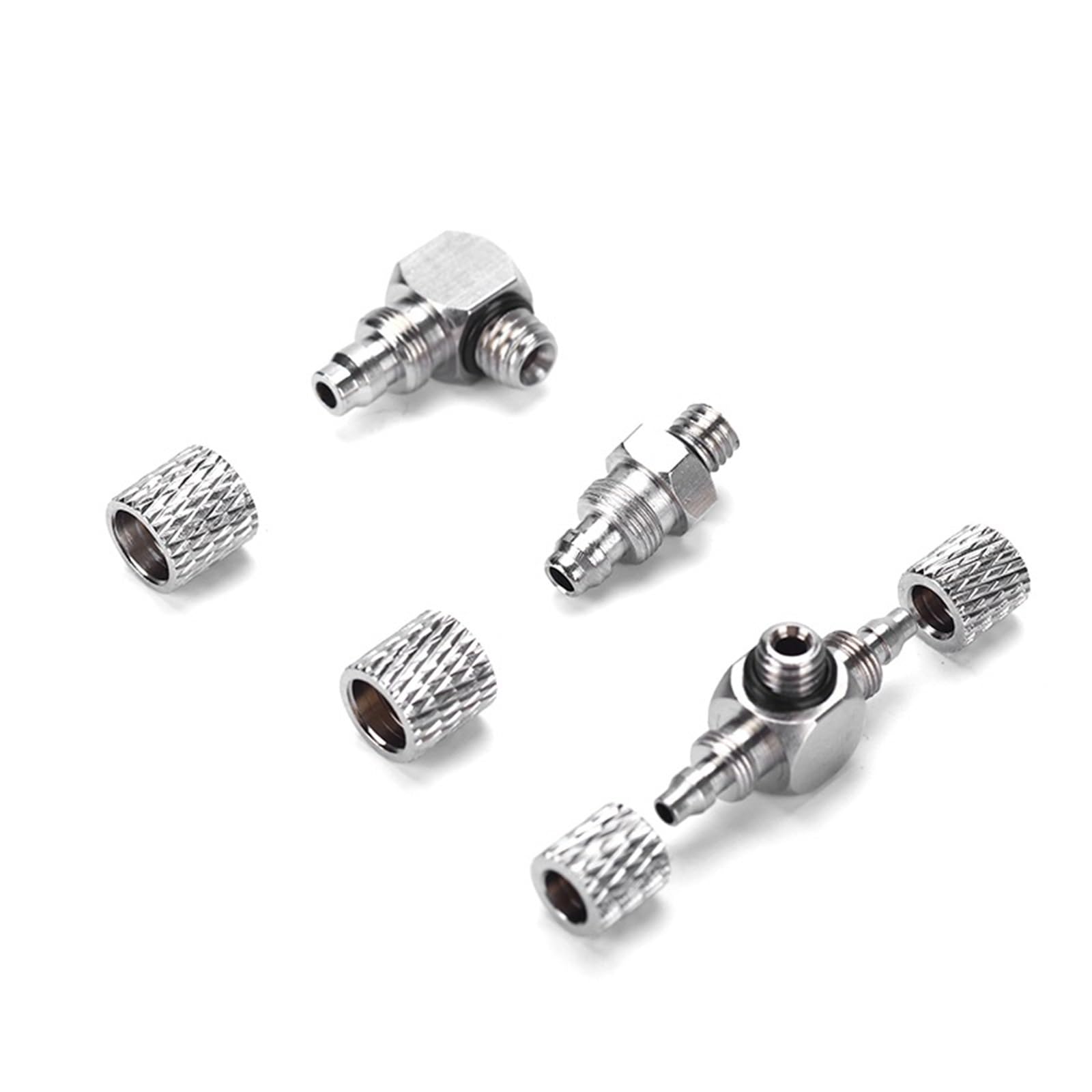Conector de tubería neumática M5 evita fugas en tubos de aire de 4 mm