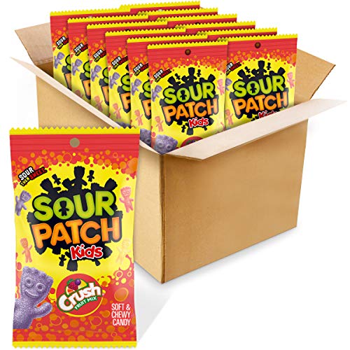 Sour Patch Kids PATCH KIDS Candy, Crush Fruit Mix Flavor, sour, 8 Ounce (Pack of 12)