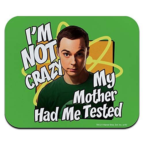 Big Bang Theory Sheldon Cooper I'm Not Crazy Low Profile Thin Mouse Pad Mousepad