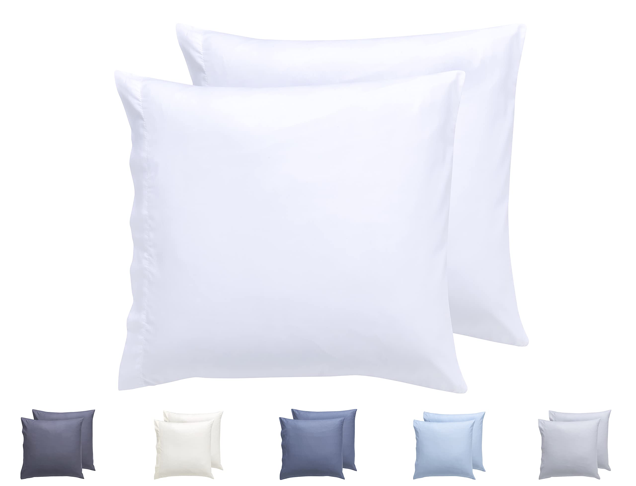 Todocama Set of 2 Extra Soft Hypoallergenic Microfibre Pillow Cases