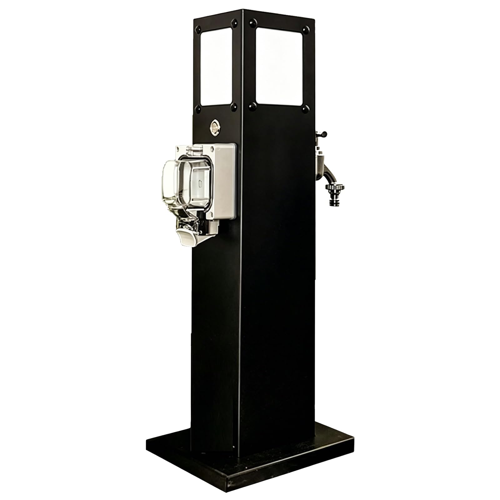 Weatherproof Garden Water Column: 304 Stainless Steel, IP66 Outlet, -40°C Faucet, LED, 60cm/24in Floor-Mounted