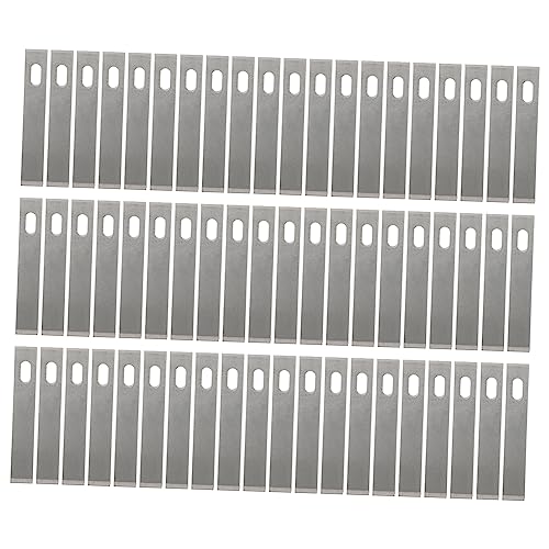 BEBEMOKO 50Pcs Replacement Craft Blades for Precision Cutting for Scrapbooking Trimming Wood Plastic Paper and Durable and Easy to Use for Home and School